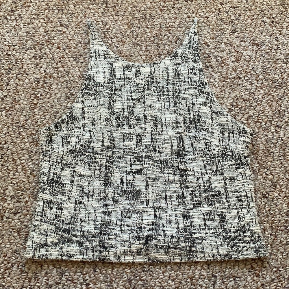 Lush tweed crop top
